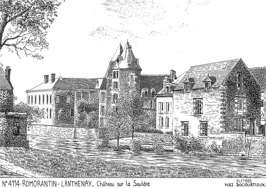 N 41014 - ROMORANTIN LANTHENAY - château sur la sauldre